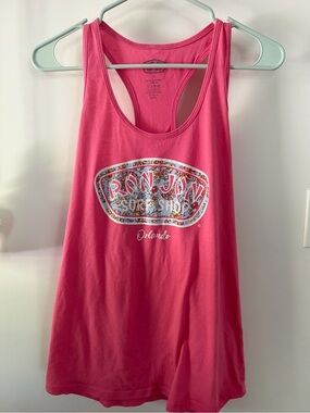 Ron Jon Surf Shop Pink Racerback Tank Top